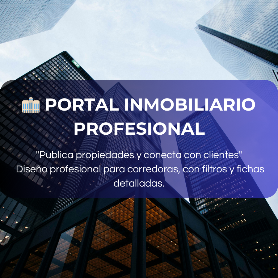 🏢 Portal Inmobiliario Profesional